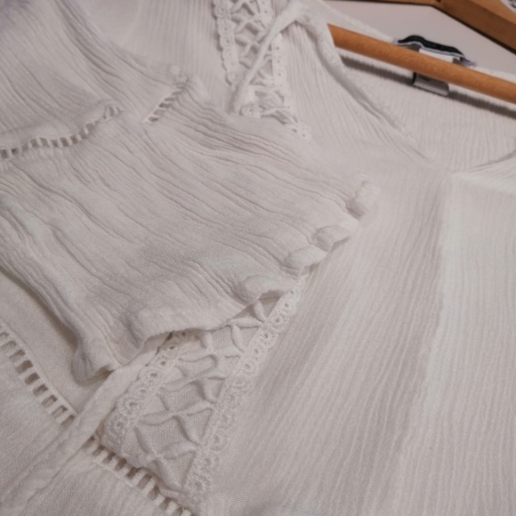 ANOTHER STORY Boho Bell Sleeve Tunic White - Picture 5 of 5